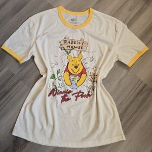 Disney Winnie the Pooh Yellow and White Tee